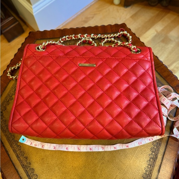 Rebecca Minkoff Red Leather Quilted Affair Bag Large - Picture 3 of 12